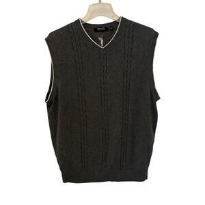 Golf  Men's V-Neck Charcoal Sweater Vest